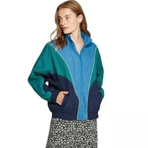 Wild fable jacket Blue Windbreaker- M EUC